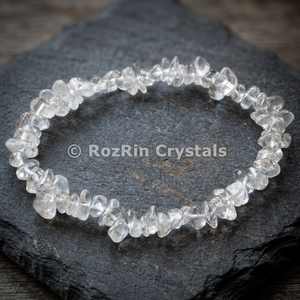 Agate Chips Charm Bracelet Stretch Unisex Semi-Precious Gemstone for Healing - Product Image 3