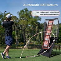 Filet de golf détachable pour l'entraînement au swing, écran d'entraînement portable pour l'extérieur, filet à balles en polyester 55x33x21 pouces