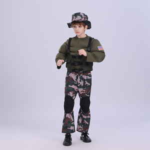 Costume de policier pour enfants pour Halloween, déguisement de policier pour garçons, <span class=keywords><strong>tenue</strong></span> de policier pour jeu de rôle d'Halloween - Product Image 5