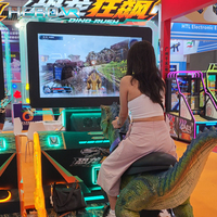 Machine d'arcade VR HEROVR à fort trafic avec grand écran, simulateur de tir VR pour dinosaures, pour parcs d'attractions