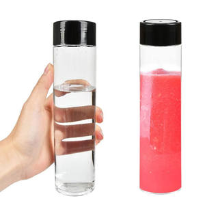 高品质圆形250毫升350毫升500毫升透明塑料瓶，带矿泉水饮料果汁苏打香槟用 - Product Image 4