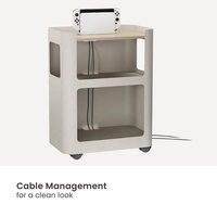CAB10-01 Armoire de rangement mobile pour jeux vidéo avec étagères ouvertes pour NS PS4 PS5 Xbox