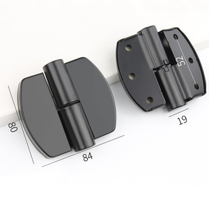 <span class=keywords><strong>Accessoires</strong></span> de quincaillerie de toilette de <span class=keywords><strong>WC</strong></span> public robuste en acier inoxydable noir 304SS charnières de porte de séparation de cabine de toilette - Product Image 3