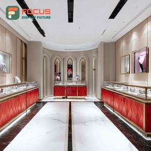 High Visibility Jewelry Display Showcase Laminated Finish Brand Store Jewelry Cabinet - Product Image 3