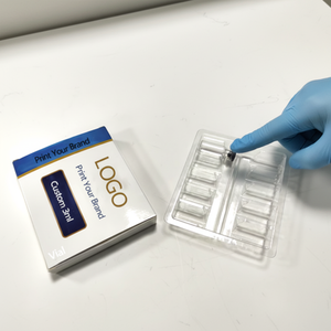 Boîte d'emballage PepBox personnalisée avec logo, pour 2 ou 5 flacons de 2 ml, 3 ml, 5 ml, avec plateau en plastique - Product Image 6