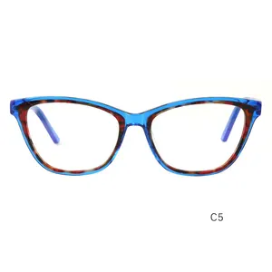 Fp228 fournisseur chinois de lunettes optiques oeil de chat, monture de lunettes en acétate pour hommes et femmes