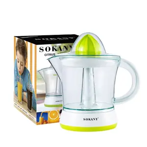 Zogifts Sokany Máquina espremedor de frutas elétrica profissional automática para mastigar, extrator de suco lento, manga, limão e laranja