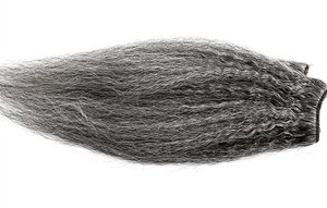 Extensioni di <span class=keywords><strong>capelli</strong></span> umani Remy a doppia trama, vergini grezzi, corti, lisci Yaki, colore grigio pianoforte misto, provenienti da donne afroamericane e peruanche - Product Image 5