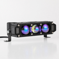 Phare LED Super Lumineux 5,45 Pouces à Lentille Bleue, Faisceau Haut et Bas, pour Voiture, SUV, Véhicule Tout-Terrain, Moto, VTT, UTV, Bus 9-72V