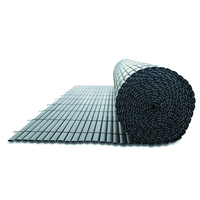 Brise-vue en PVC renforcé à nervures simples Kenda Green 14 mm, résistant aux UV et à l'eau, pour maisons, villas et cours
