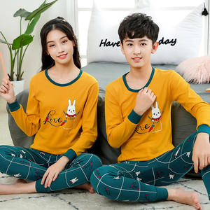 Conjunto <span class=keywords><strong>de</strong></span> Ropa Interior para Niños Grandes, Suéter <span class=keywords><strong>de</strong></span> Algodón Cálido con Estampado <span class=keywords><strong>de</strong></span> Animales y Flores, <span class=keywords><strong>Pijama</strong></span> para Adolescentes, Pantalones <span class=keywords><strong>de</strong></span> Otoño para Niños y Niñas - Product Image 2