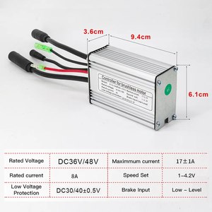 Bộ điều khiển xe đạp điện KT 17A 36V 48V 250W 350W có phanh tiết lưu bộ điều khiển động cơ không chổi than E xe đạp - Product Image 2
