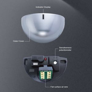 Yoursensor YS104-BY cơ bắn-loại DOPPLER lò vi sóng điện tử cửa cảm biến-10 °-60 ° có thể điều chỉnh góc phát hiện - Product Image 4
