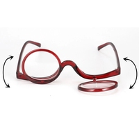 Lunettes de maquillage pour femmes, lunettes réglables, lunettes à rabat tendance, 100 degrés, 200, 250, 300 degrés.