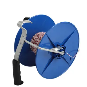 Gulungan Pancing Portabel untuk Hewan Kecil, Tali Kawat Layang-layang Pagar Plastik Elektrik
