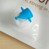 Sac d'eau pliable en PE 3L/5L, pochette souple verticale avec bec verseur et robinet, emballage jetable de qualité alimentaire pour café et eau minérale