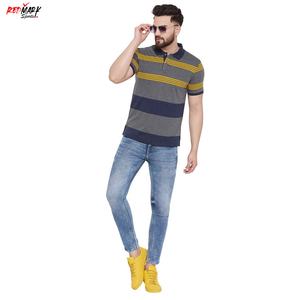 เสื้อโปโลผ้าสักหลาดสวมใส่สบายแขนสั้นสำหรับผู้ชายเสื้อสีพื้นสำหรับสวมใส่ในฤดูใบไม้ผลิและฤดูร้อน - Product Image 3