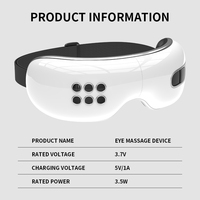 Masajeador multifunción para el cuidado de los ojos, compresa fría y caliente, presión de aire, música Bluetooth, ergonómico para oficina, ojos secos, alivio de la fatiga