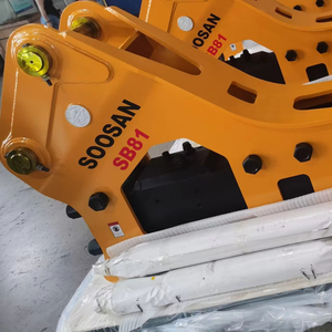 SB81 pour brise-roche hydraulique de type latéral pour la construction et l'exploitation minière, avec boîte de vitesses, moteur, burin, marteau et pompe, pour excavatrices de 18 à 26 tonnes - Product Image 5