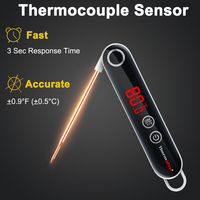 Thermomètre numérique de poche ThermoPro TP18S, type stylo, avec sonde de cuisson pour viande, en plastique durable