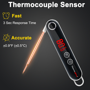 Thermomètre numérique de poche ThermoPro TP18S, type stylo, avec <span class=keywords><strong>sonde</strong></span> de cuisson <span class=keywords><strong>pour</strong></span> <span class=keywords><strong>viande</strong></span>, en plastique durable - Product Image 2