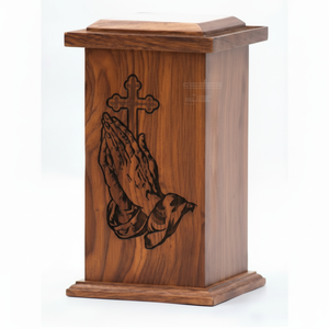 Urnas de madera hechas a mano de gran calidad para cenizas de adultos, urnas de cremación de madera para hombres y mujeres, urnas decorativas a bajo precio - Product Image 1