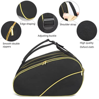 Sac de sport extérieur grande capacité personnalisé pour 6 raquettes de badminton, sac à dos de tennis portable et étanche, sac de raquette de pickleball