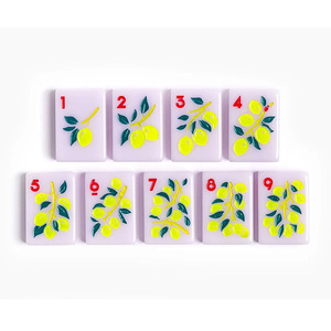Custom 4-Layer American <b>Mahjong</b> Tiles 160 Acrylic Tiles with Elephant Print Design Foldable Modern Portable Luxury Gift Ideas - Product Image 3