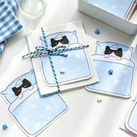 Bloc-notes en forme de chat, série Cat Life, 30 feuilles, notes autocollantes mignonnes de dessins animés d'animaux, papier décoratif pour scrapbooking