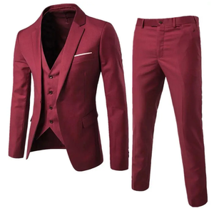 ชุดสูทผู้ชายไซส์ใหญ่ 3 ชิ้น ชุดแฟชั่นทรงเข้ารูปสำหรับธุรกิจและงานแต่งงาน ชุดเสื้อผ้าสำหรับงานแต่งงาน - Product Image 5