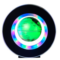 Gran oferta, globo terráqueo con mapa del mundo magnético giratorio 2025, nueva luz nocturna LED levitante con potencia tipo C, diseño moderno DIY para uso doméstico