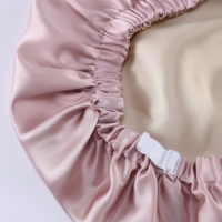 Bonnet en soie de grande taille pour dormir, 100% Mulberry 16/19/22 Momme soie réglable pour les soins capillaires de nuit Bonnet de sommeil