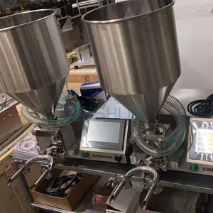 Máquina <span class=keywords><strong>de</strong></span> inyección automática pequeña <span class=keywords><strong>de</strong></span> alta productividad para hacer mermelada <span class=keywords><strong>de</strong></span> pan, donut, musgo, queso, magdalenas, gelatina, pastel, crema, relleno - Product Image 6