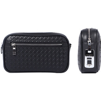 Porte-documents fiable à verrouillage par empreinte digitale pour hommes, en PU, protection antivol, chargement USB et portable