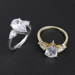 Klassischer Premium S925 Pure Silver Ewiger Diamantring 5A Zirkonia 18 Karat vergoldeter Luxus-Ehering für Frauen - Product Image 3