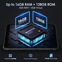 Tableta Industrial Resistente de 8 Pulgadas, Android 13, MTK Octa Core, Cámaras de 48MP+32MP, Batería de 7650mAh, Carga Rápida, 4G, Wi-Fi, IP68, Nueva