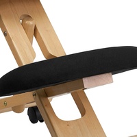 Chaise à genoux ergonomique réglable en bois, siège avec roulettes, pour la maison et le bureau, angle de Posture, 2022