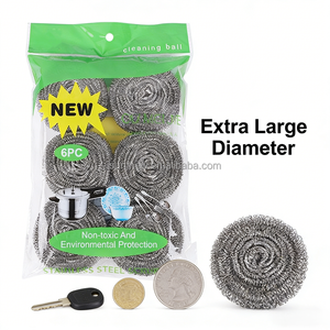 Estropajo de Acero Inoxidable para Lavar Platos, 6 en 1, Resistente, Sostenible, Personalizable, para Limpieza del Hogar - Product Image 1