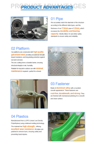 Fournisseur chinois unique d'équipements de terrain de jeux extérieurs pour l'école maternelle, terrain de jeux en plastique pour maternelle avec barres de monkey bars - Product Image 3