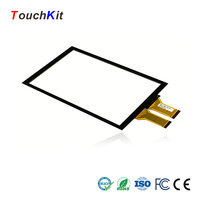 Écran tactile capacitif TouchKit 10.1 10.4 12.1 15 15.6 17 17.3 18.5 19 21.5 pouces avec contrôleur et câble pour terminal