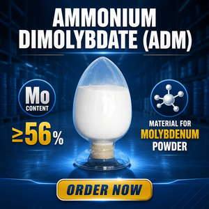 Dimolibdato di ammonio (ADM) <span class=keywords><strong>AYT</strong></span> 99,5% min. Cristalli bianchi CAS 27546-07-2 GB/T3460-2017 Grado agricolo/industriale 25kg/sacco - Product Image 1