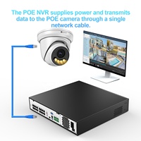 4COVR Enregistreur vidéo réseau NVR PoE 32 canaux 4SATA 16 ports avec IA, compatible caméras IP 12MP 8MP 4K, détection faciale et surveillance anti-intrusion