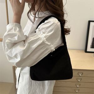 Custom Corduroy Tote Bag for Women Shoulder Cord Purse with Inner Pocket Printing logo Wholesales Fashion Tote Bag - Product Image 3