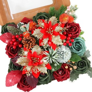 Decorazioni per Matrimoni all'Ingrosso, Accessori per Esterni, Scatola Regalo Fai-da-Te, <span class=keywords><strong>Fiori</strong></span> Artificiali Misti, Rose e Gypsophila - Product Image 5