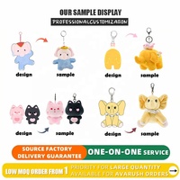 Porte-clés en peluche mini kawaii personnalisé, jouet anti-stress en forme de hamster de dessin animé, vente en gros OEM pour breloque de sac, cadeau mignon