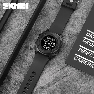Skmei Men's Digital Sports Watch Black Waterproof Electronic Watch For Students Youth Multi Functional With Glow In Dark Feature - Product Image 4