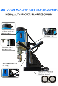 YB-13 13mm High Magnet Force Portable Multifunction <strong>Magnetic</strong> Electrical <strong>Drill</strong> <strong>Drill</strong> On Rc,brick And Stone Industrial Motor - Product Image 3