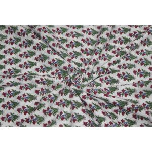Tissu de couture léger 100 % coton fait main, imprimé floral style bloc, pour robes de filles et de garçons, vendu au mètre - Product Image 6