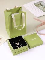 Boîte à bijoux personnalisée avec tiroir coulissant et fenêtre transparente, emballage en carton avec logo, pour colliers, cristaux et faux cils