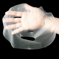 Masque facial en gel sec vert de haute qualité avec matériaux transparents écologiques, hydratant et régulateur de sébum